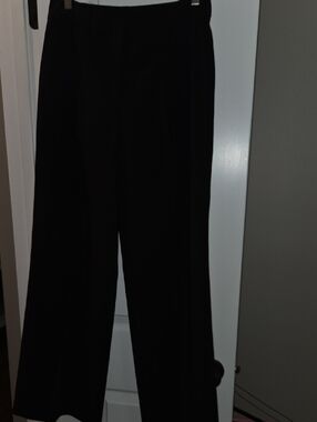 White House Black Market Black Wide-Leg Dress Pants
